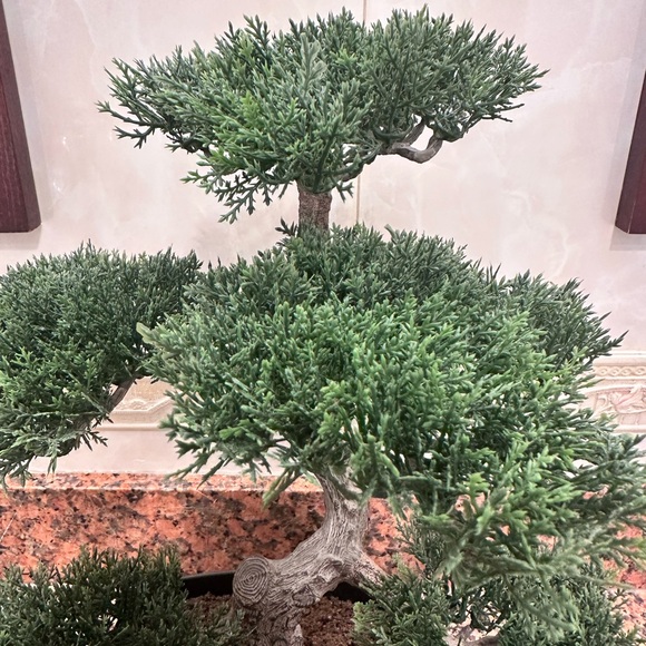 Artificial Elegant Bonsai Pine Tree Plastic Simulation Potted Plant Decorative - Picture 11 of 16